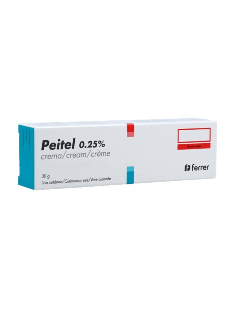FERRER Peitel 0.25% Topical Cream 30g for Skin Treatment - Image 1